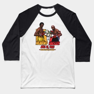 Hagler vs Hearns Comics Retro Baseball T-Shirt